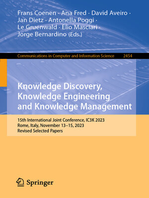 cover image of Knowledge Discovery, Knowledge Engineering and Knowledge Management